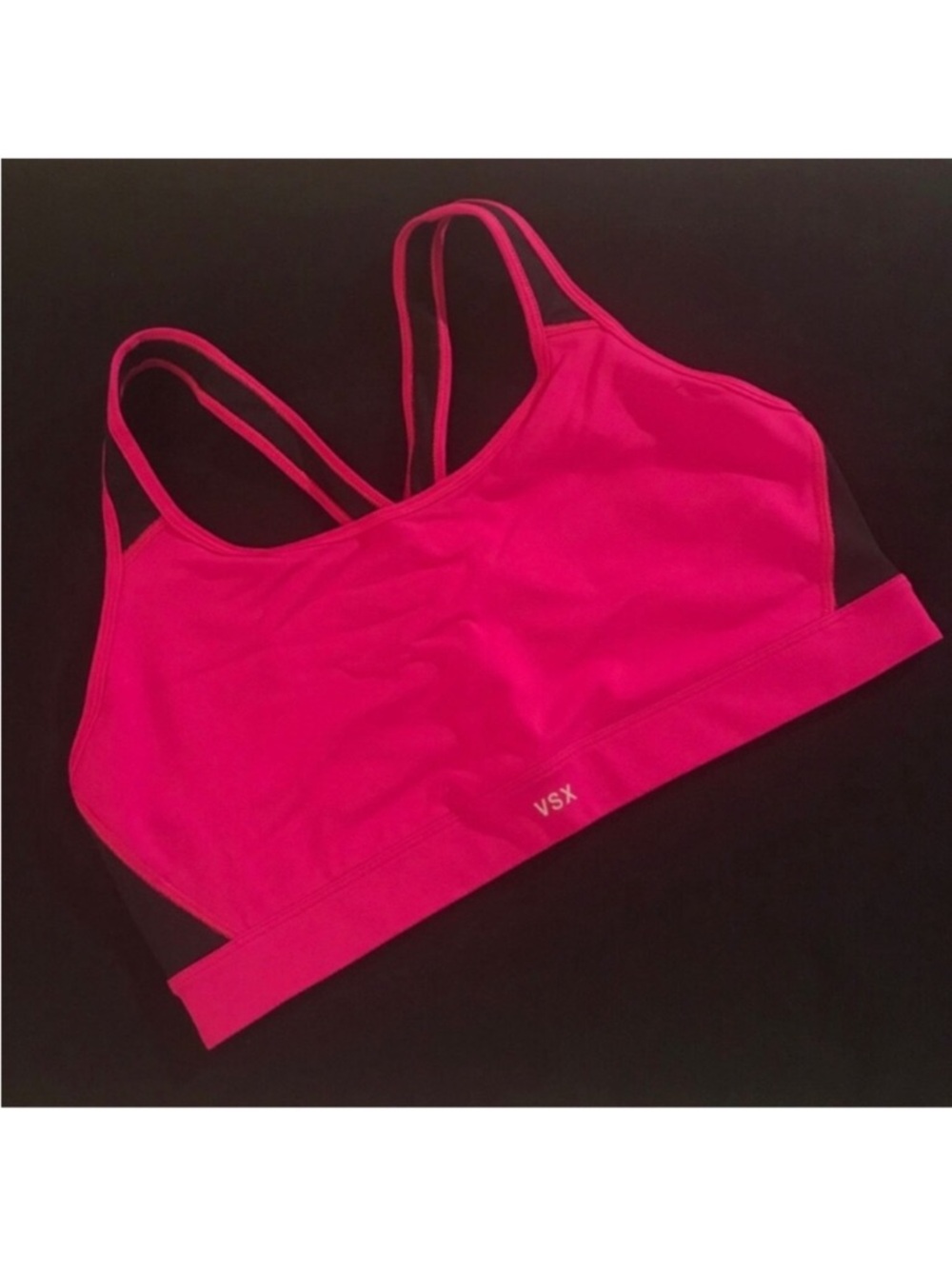 Victoria's Secret VSX Sport The Player Crossback Sports Bra in Hot Pink, Size XL